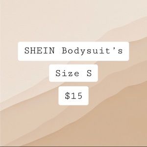 SHEIN BUNDLE - Black Bodysuits - Size S
